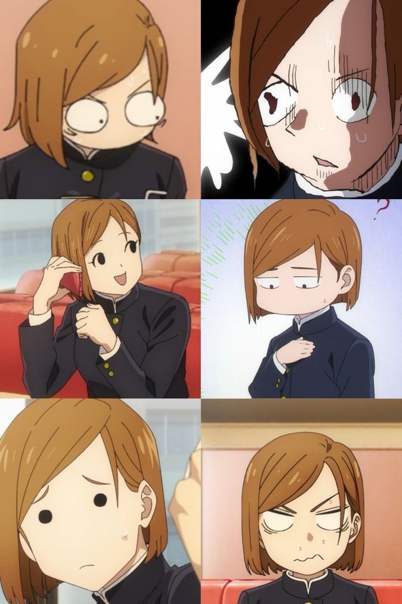 anime_shots's tweet image. Nobara silly faces 😭