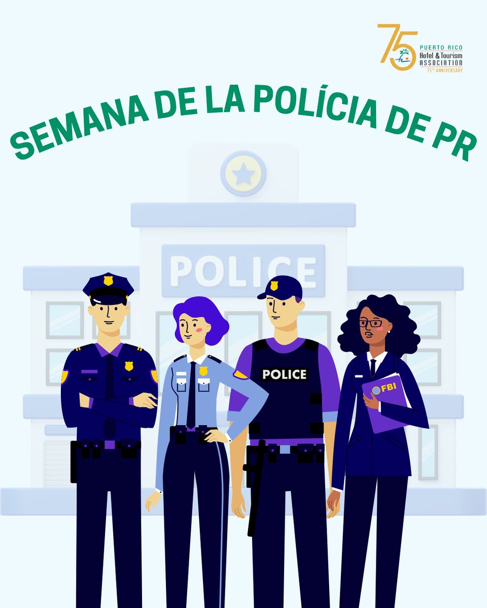 🚓✨ Feliz Semana de Reconocimiento a la Policía de Puerto Rico ✨🚓

Desde la PRHTA y nuestro Comité de Seguridad, queremos expresar nuestro más sincero agradecimiento a todos los miembros de la Policía de Puerto Rico. 

#PolicíaPR #SemanaDeReconocimiento #PRHTA