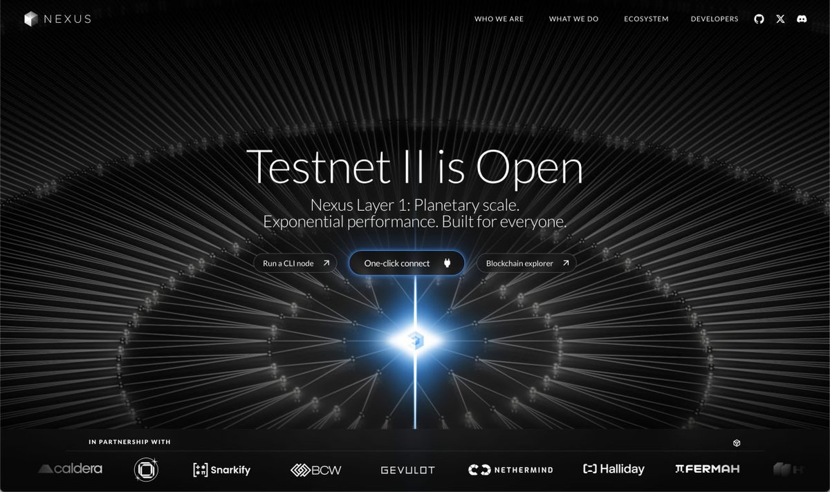 Nexus Testnet II Is Open☀️

The <a href="/NexusLabs/">Nexus</a> is a massively-parallelized proof network for executing and proving the Nexus zkVM.

 💰Raised $25M lead by <a href="/PanteraCapital/">Pantera Capital</a> 

There are two options to run the Nexus Node :👇

1️⃣Web Browser
🔸 Open following link in your Browser :