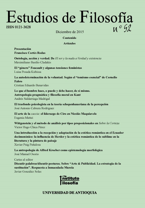 Sobre Alfred Kroeber:

- Osorio, J. M. (2015). La antropología de Alfred Kroeber como epistemología morfológica. Estudios De Filosofía, (52), 181–196. doi.org/10.17533/udea.…