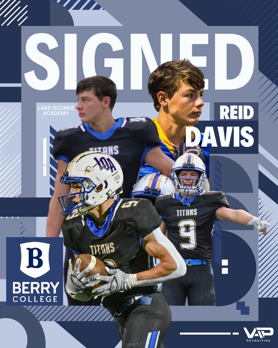 Volz Athletics (@volzathletics) on Twitter photo Next Chapter Locked In! 🏈
<a href="/ReidDavis09/">Reid Davis</a> is taking his talents to <a href="/BerryFootball/">Berry Football</a>!
So proud of all of his hard work and dedication that led to this moment. Can’t wait to see what’s next for you at the next level!
<a href="/BrianVolz/">Brian S. Volz</a> | #VolzAthletics Next Chapter Locked In! 🏈
<a href="/ReidDavis09/">Reid Davis</a> is taking his talents to <a href="/BerryFootball/">Berry Football</a>!
So proud of all of his hard work and dedication that led to this moment. Can’t wait to see what’s next for you at the next level!
<a href="/BrianVolz/">Brian S. Volz</a> | #VolzAthletics