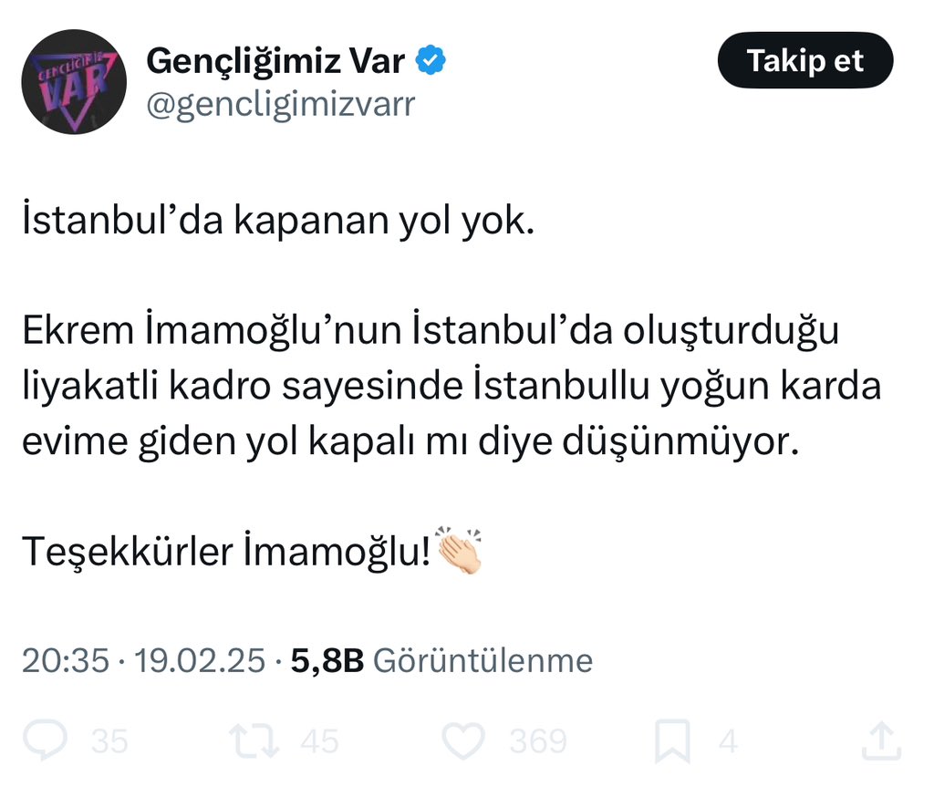 Abese_irca's tweet image. İstanbul’da karla mücadeleye harcanması gereken bütçeyi işte bunun gibi PR hesaplarına harcıyor İmamoğlu. Millet çile çekerken kendisini övdürüyor adam. Şu an Ümraniye’de 10 tane İETT otobüsü arka arkaya mahsur kalmış şekilde beklerken yaptırıyorlar bu paylaşımları. Millet…