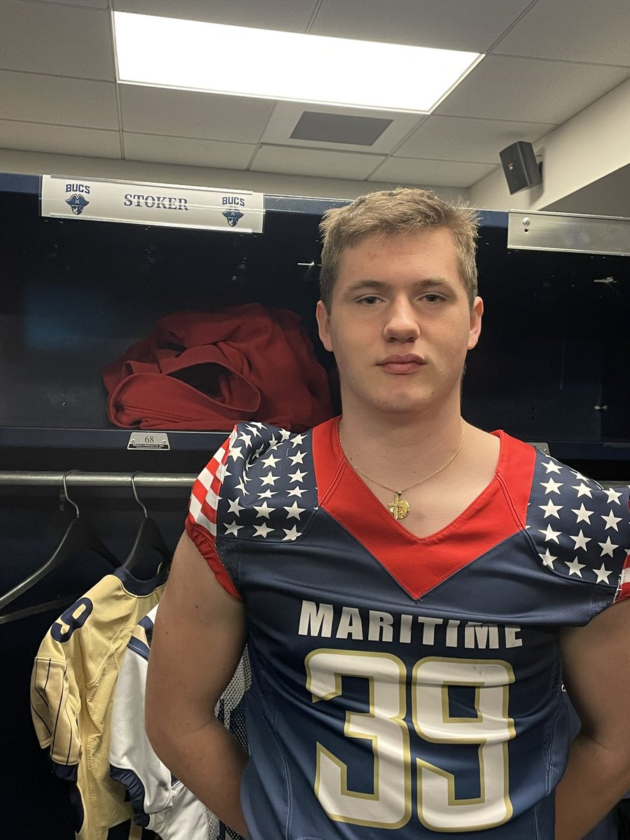 ejstoker5's tweet photo. Thank you to @fbcoach_Girard @CoachCameronMMA for the awesome visit with @bucs_fball ! Had a great time learning more about future opportunities as a Buccaneer! @bccoachvito @BergenCathFBall https://t.co/zi7WDav5zt