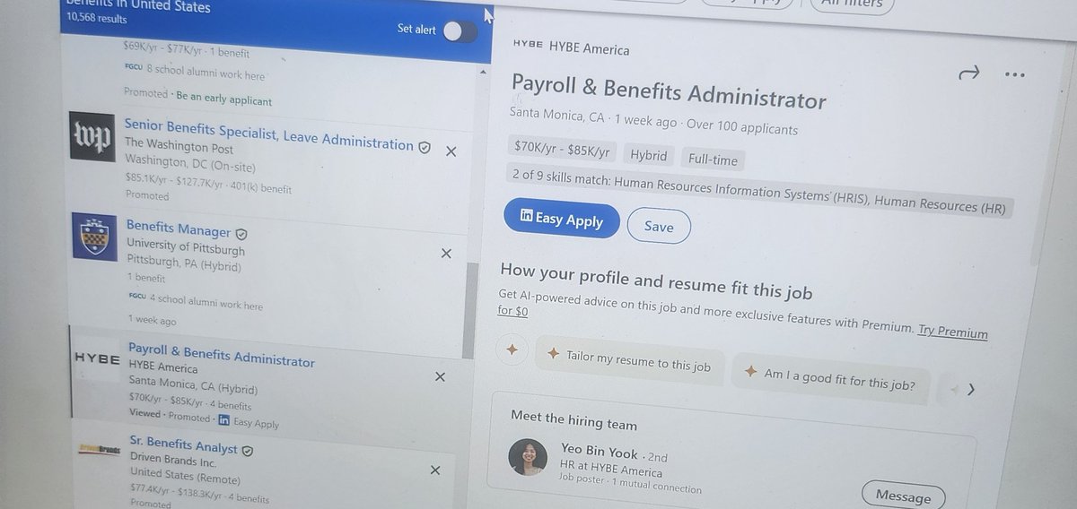 thisisrenjun's tweet image. hybe is hiring for a payroll &amp;amp; benefits administrator and i literally work in benefits... should i apply for the lore ??