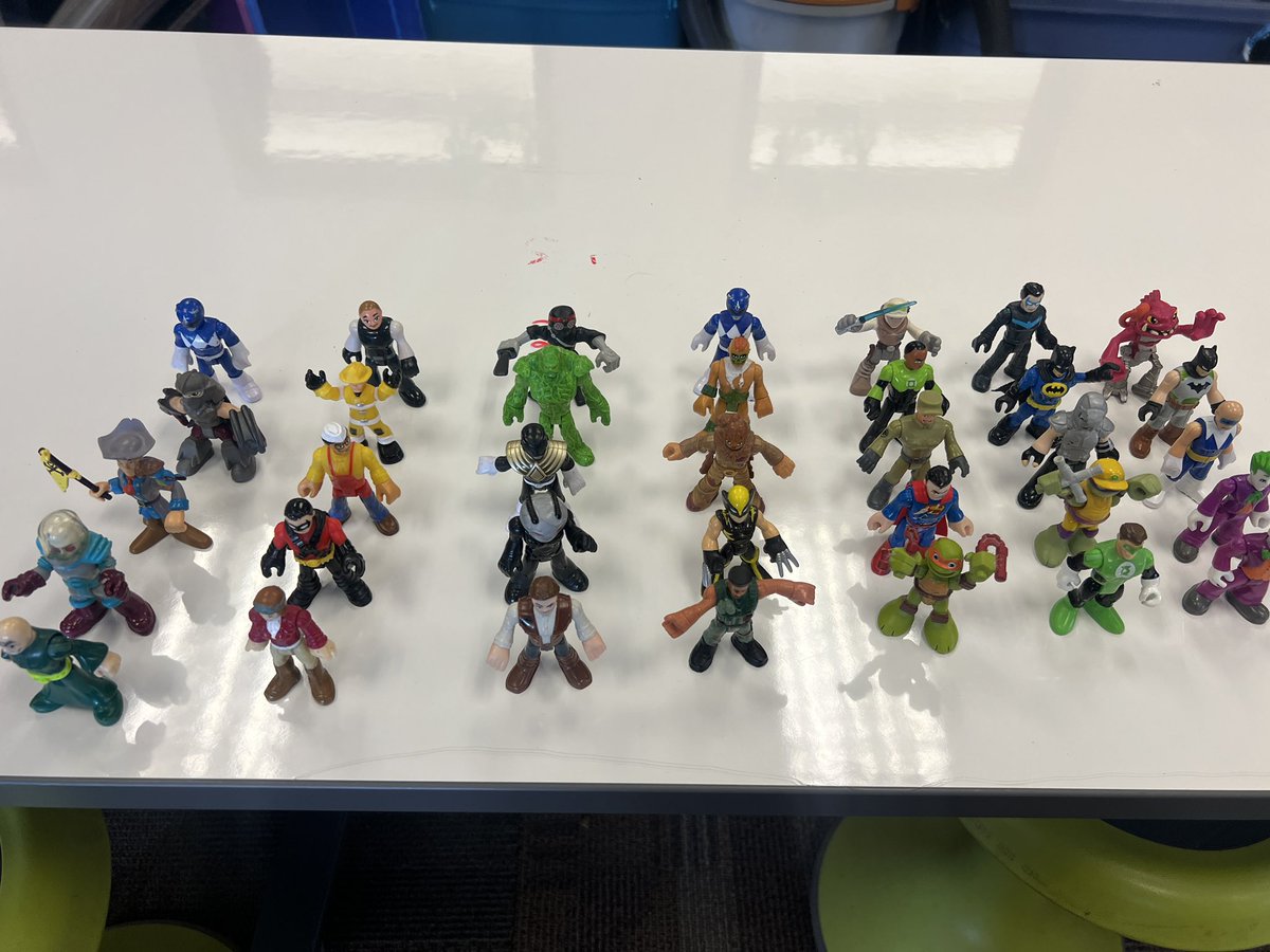 KnIhT_tNeReFfId's tweet photo. It is a sad day when my son finally said I could bring his #imaginext figures to my classroom. Much like Toy Story these toys have been given a new lease on life with the 4th graders. #stopmotion #stem #stemed #edtech #makerspace #animation #makersgonnamake @SVViperPride @DVUSD https://t.co/0yaAVO7E4r