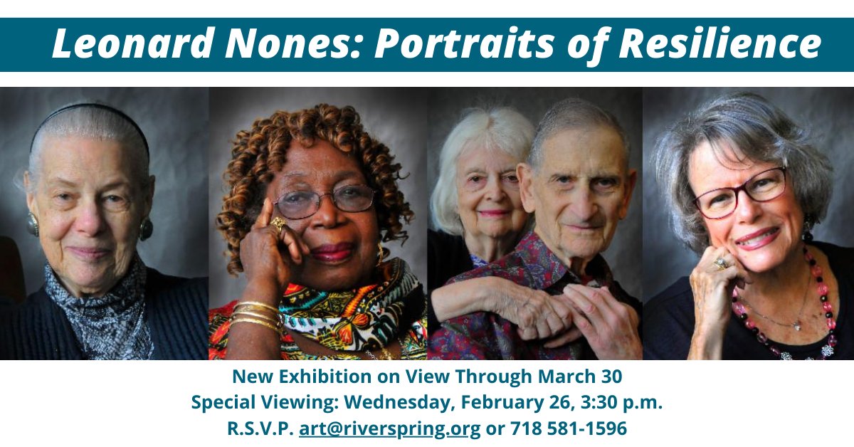 RiverSpring Living (@riverspringnyc) on Twitter photo "Leonard Nones: Portraits of Resilience" captures the beauty of aging through 24 stunning portraits of RiverSpring Living residents. Wisdom, personality, and resilience shine through every image. Don’t miss this inspiring exhibit! "Leonard Nones: Portraits of Resilience" captures the beauty of aging through 24 stunning portraits of RiverSpring Living residents. Wisdom, personality, and resilience shine through every image. Don’t miss this inspiring exhibit!