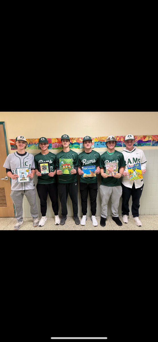 RAMS doing a little reading at Mountain View Elementary today! #earnit
