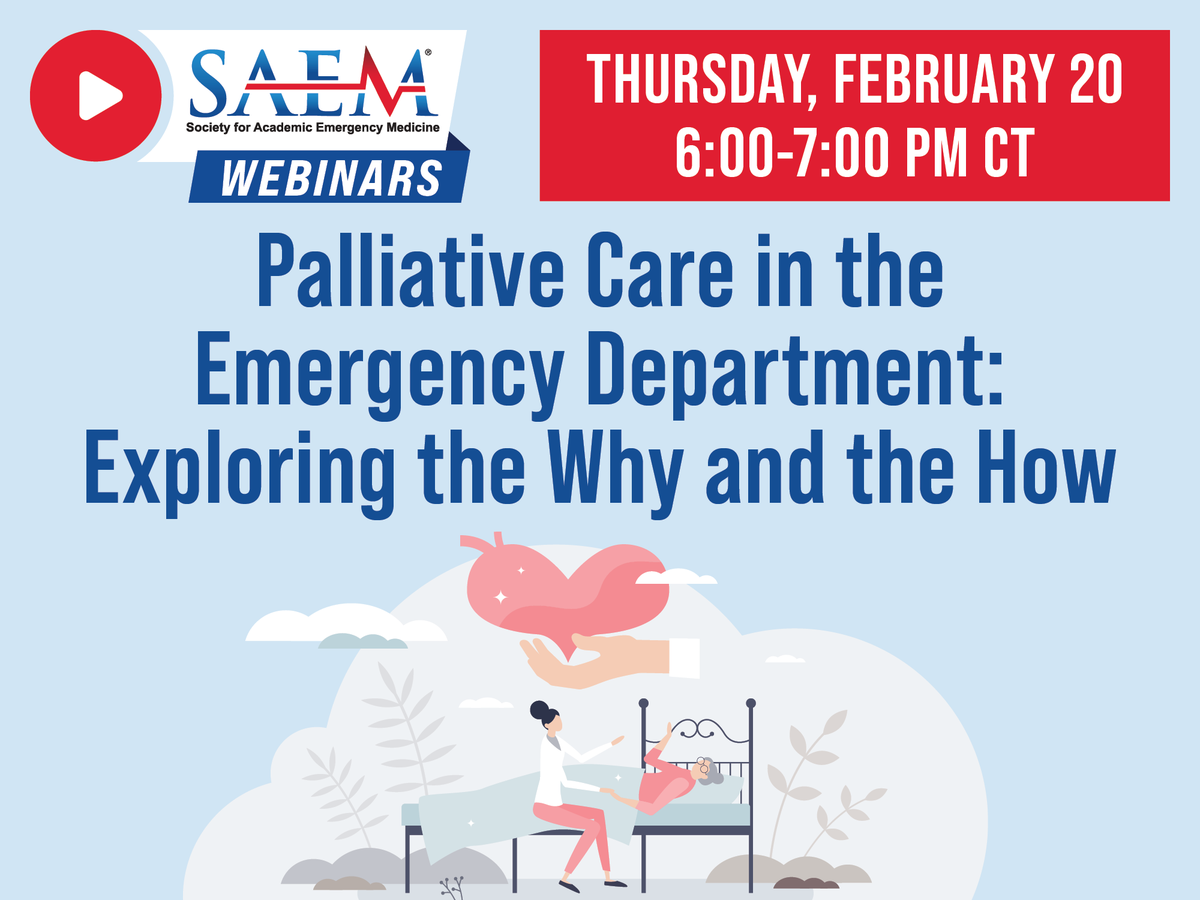 Discover the vital role #EmergencyMedicine physicians play in caring for patients with serious or life-limiting illnesses, and gain practical tips to advance the delivery of compassionate care in our webinar TOMORROW NIGHT!

Register now: ow.ly/HKiB50UQoRe