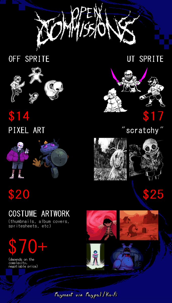 🧏‍♀️COMMISSIONS RE-OPENED BTW 🙇‍♀️

contact me in discord to accord stuff  
#undertale #utdr #pixelart