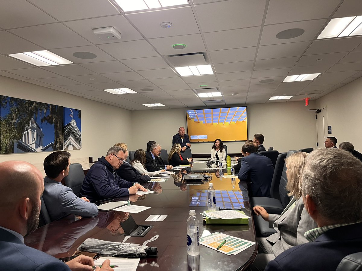 Appreciate the opportunity to meet with the board of directors of the <a href="/FNGLA/">Florida Nursery, Growers & Landscape Association</a> today. It was a great discussion on the future of agriculture and the success we’re seeing across the state after passing HB 433 last session.