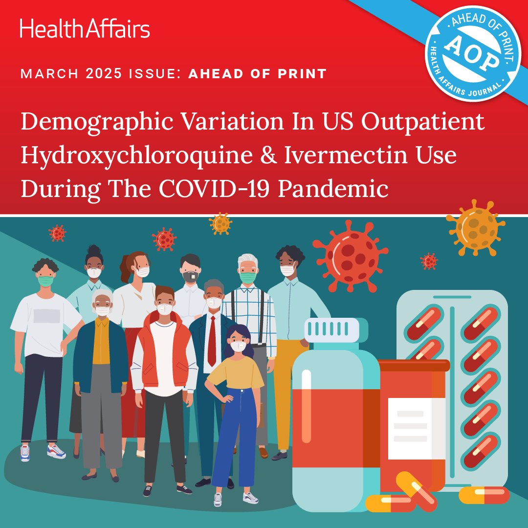 Health Affairs (@health_affairs) on Twitter photo AHEAD OF PRINT | The first two years of the COVID-19 pandemic saw an exponential increase in using repurposed medications to treat infections. Michelle S. Rockwell of <a href="/virginia_tech/">Virginia Tech</a> and coauthors explore demographic trends driving the surge in prescriptions and spending on AHEAD OF PRINT | The first two years of the COVID-19 pandemic saw an exponential increase in using repurposed medications to treat infections. Michelle S. Rockwell of <a href="/virginia_tech/">Virginia Tech</a> and coauthors explore demographic trends driving the surge in prescriptions and spending on