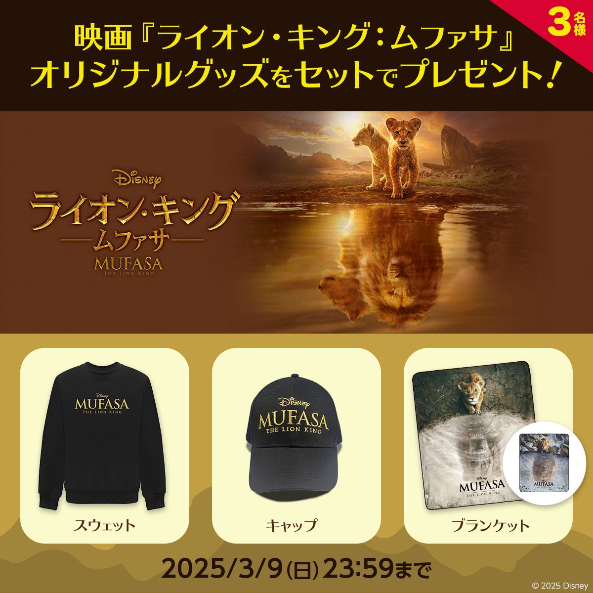🦁『ライオン・キング：ムファサ』購入版配信記念 🎁オリジナルグッズ 