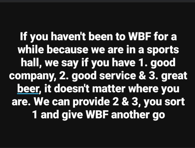 A message for those who haven't been to Wigan Beer Festival for a while. It's a treat. Shall we see you Thursday 27th February - Saturday 1st March?
#37thWBF2025