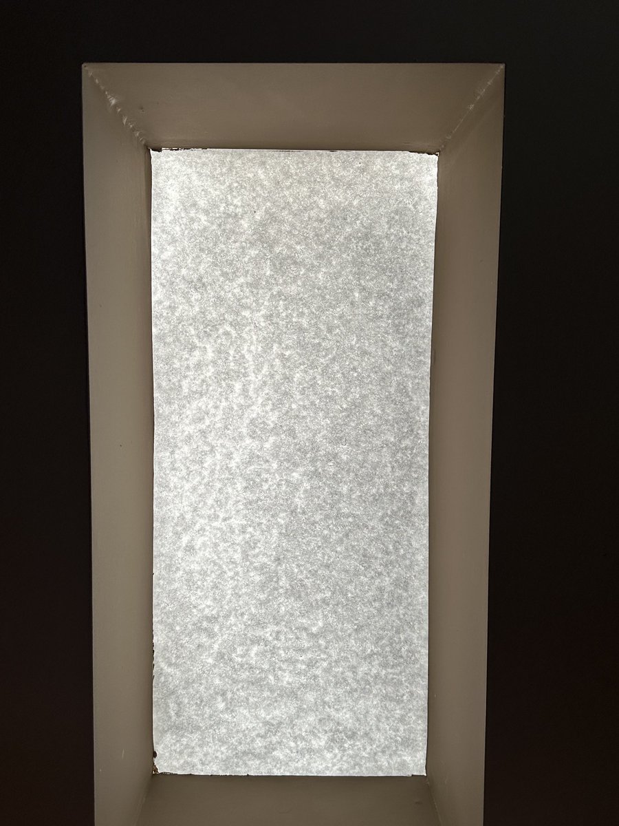 How office skylight view … snow!!!