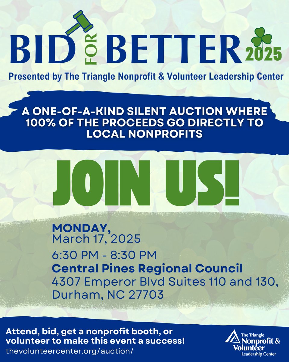 Our #silentauction for local #nonprofits is just under 2 weeks away!

Get your tickets and more info here: thevolunteercenter.org/events/auction/