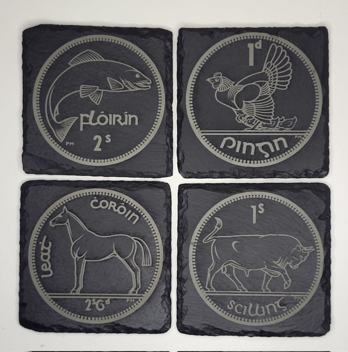 The new " Old Coin Coaster Collection " from Irish Laser