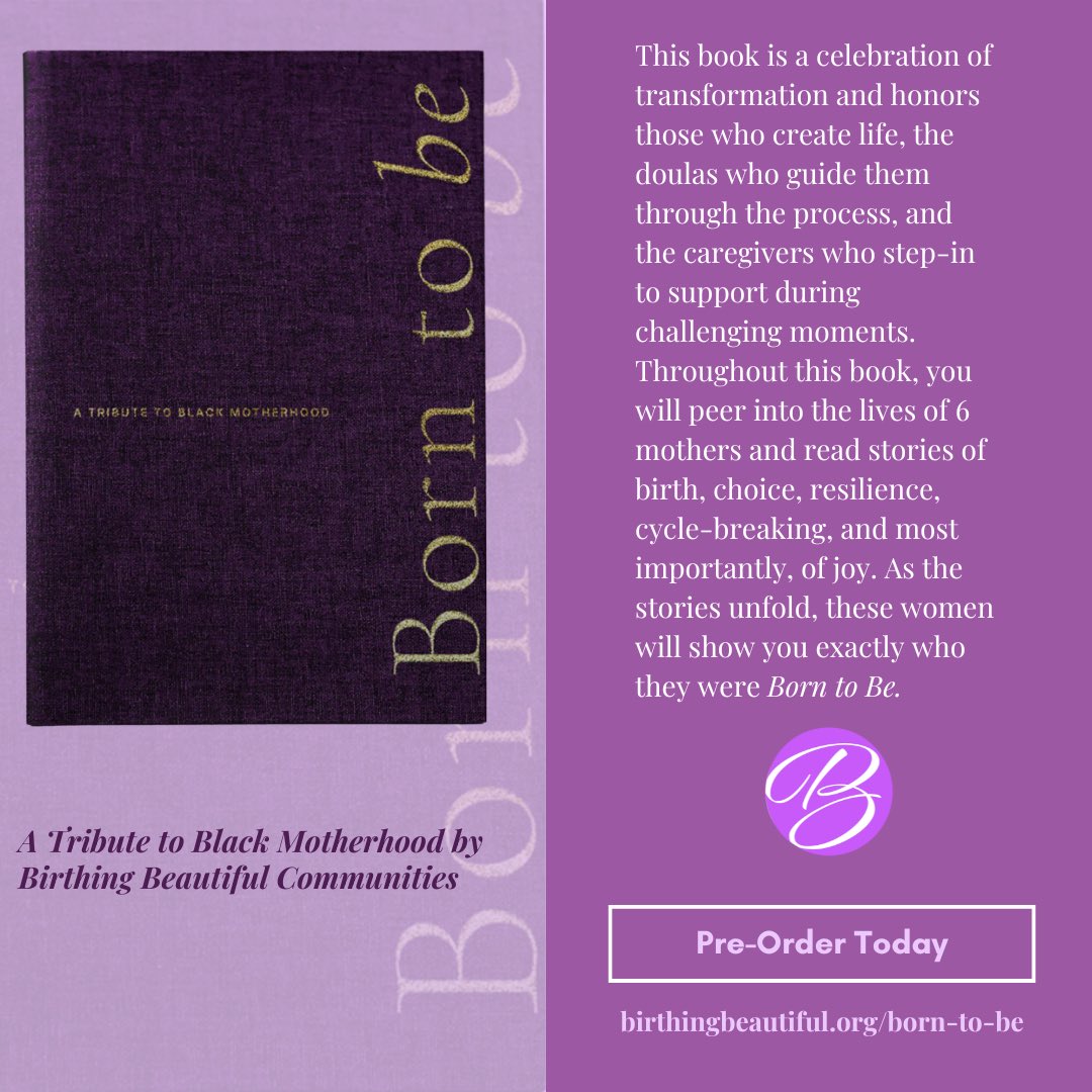 We made a book 💜 
Take a small peak into the intimate moments of joy of mothers and their village. Pre-order Born to Be today!