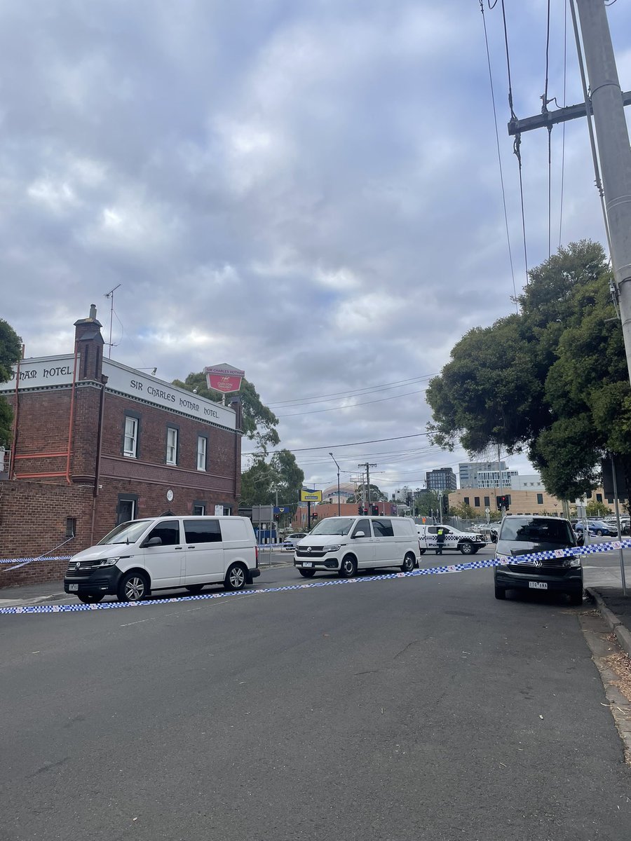 An elderly man had been found dead at the Sir Charles Hotham Hotel in Geelong. Police are searching for a suspect believed to be aged in his 30s. <a href="/geelongaddy/">Geelong Advertiser</a>