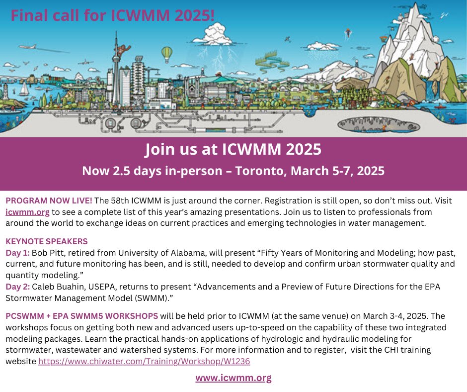 Don't miss out on ICWMM 2025! Visit icwmm.org today to secure your spot.