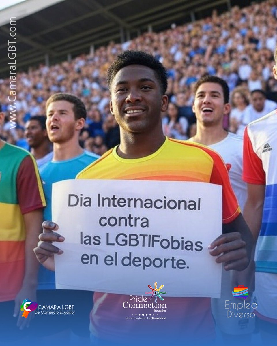 Día internacional contra las LGBTIFobias| Desde 2010, el 19 de febrero se celebra el Día Internacional contra el LGBT-fobia en el deporte.

#CamaraLGBTEcuador
#PrideConnectionEcuador 
#EmpleoDiverso