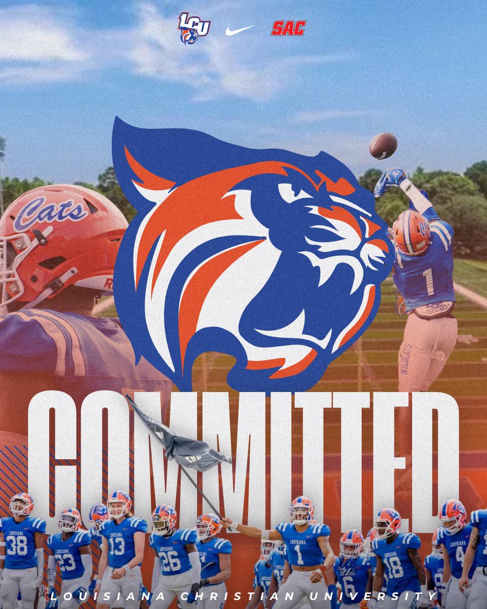 Brayden Ringe (@braydenringe) on Twitter photo I am grateful to announce that I will be committing to play at Louisiana Christian University
<a href="/LCU_ftball/">LCU Football</a> <a href="/coachZMorris85/">Zack Morris</a> <a href="/h_edge79/">hunter edgens</a> <a href="/CentralRecruit_/">Recruit Central High School Football</a> I am grateful to announce that I will be committing to play at Louisiana Christian University
<a href="/LCU_ftball/">LCU Football</a> <a href="/coachZMorris85/">Zack Morris</a> <a href="/h_edge79/">hunter edgens</a> <a href="/CentralRecruit_/">Recruit Central High School Football</a>