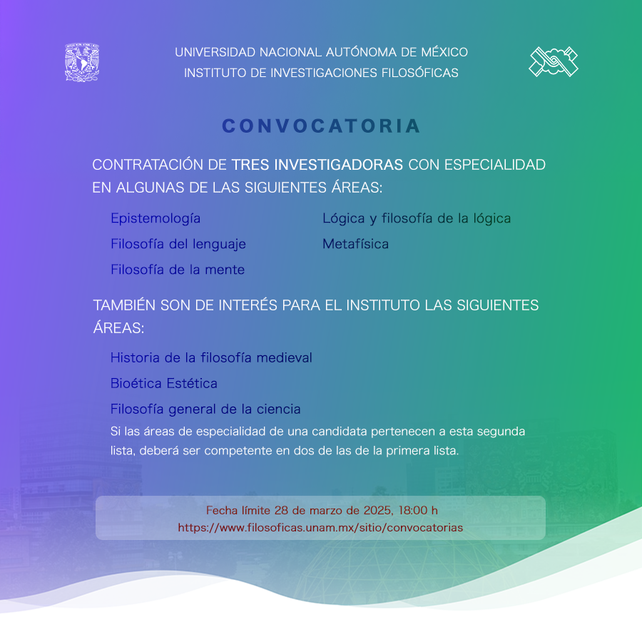 I.I.Filosóficas • UNAM tweet media