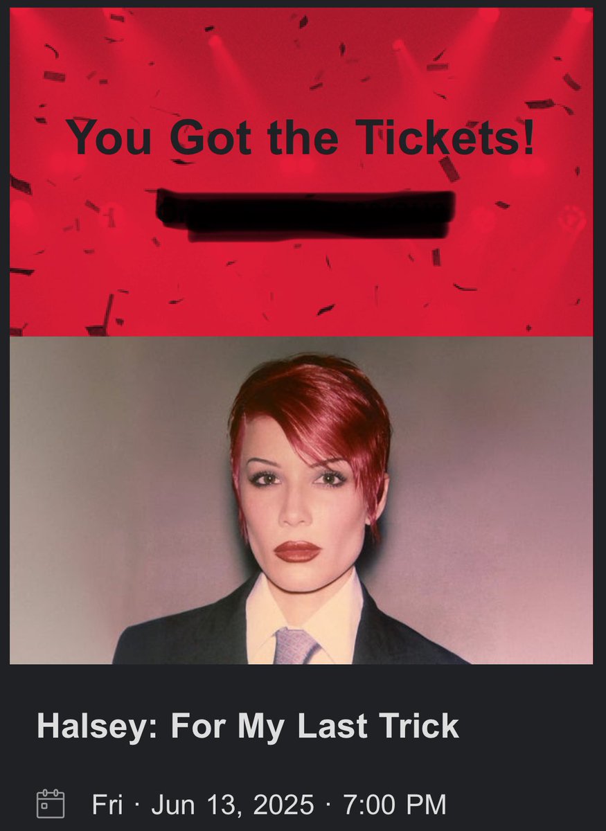 Said I'd catch you if you fall …
And if they laugh, then fuck em all…
And then I got you off your knees
Put you right back on your feet
Just so you can take advantage of me… 🎶🎶🎶 

Words can’t express how excited I am to finally see <a href="/halsey/">h</a> 💕