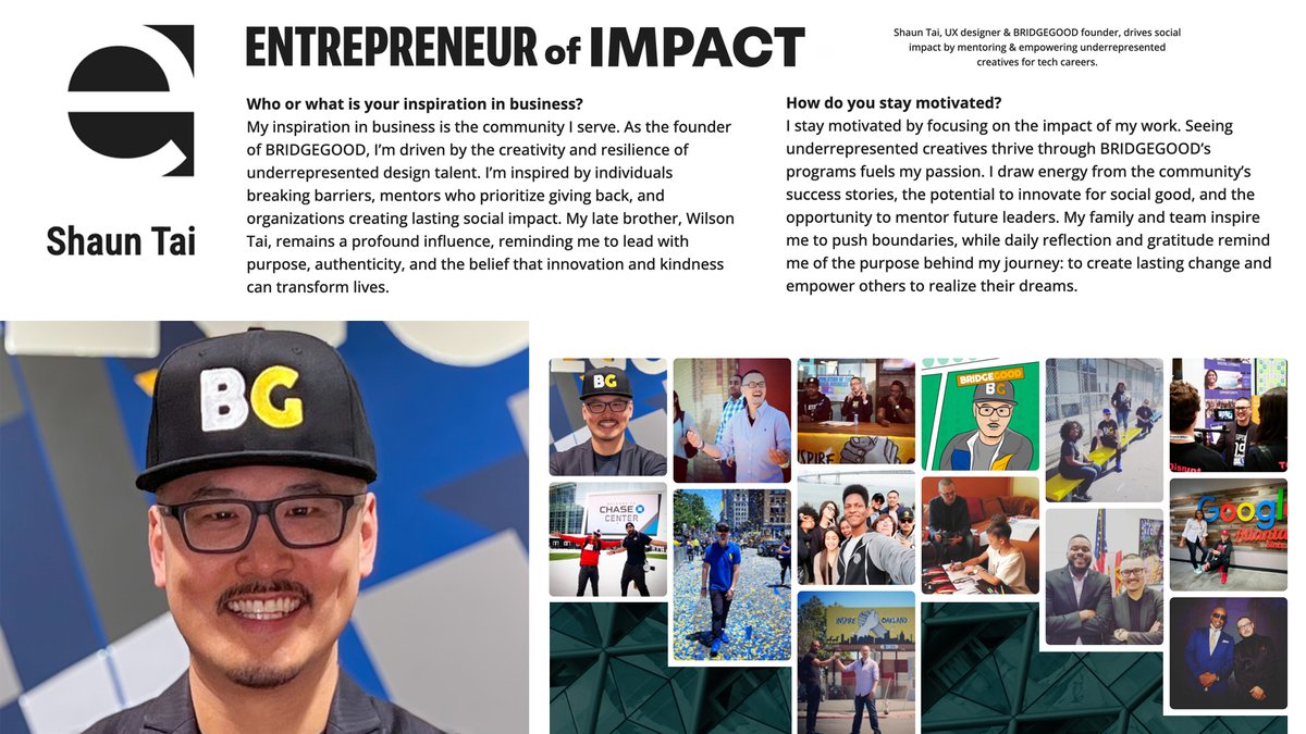 bridgegood's tweet photo. 16 years of #DesignForSocialGood with the leadership of @shaun_tai - a true Entrepreneur of Impact. Grateful to donors and those behind the scenes making #BRIDGEGOOD’s decade+ impact possible. Make a tax-deductible donation: https://t.co/6W4iNB1qCL https://t.co/Hth9akekKX