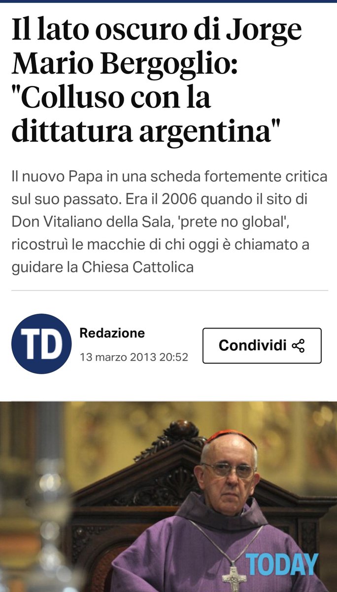 FertGiuseppe's tweet photo. Il lato oscuro di #JorgeMarioBergoglio: "Colluso con la dittatura argentina"
#Cristianesimo #ChiesaCattolica #Cattolicesimo #PapaFrancesco #Bergoglio #gesuiti #SantaMarta #HoracioVerbitsky #Verbitsky #Argentina #Videla #OrlandoYorio #Yorio #FranciscoJalics #Jalics https://t.co/OMYuYORPbC