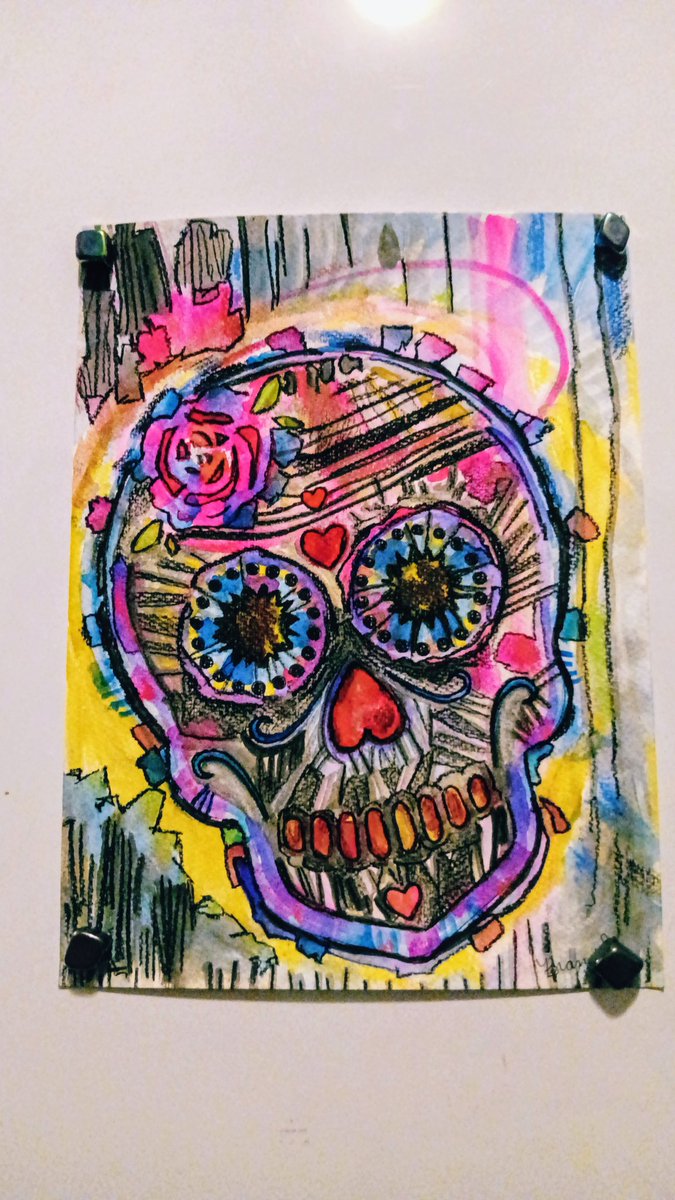 CherokeeDancing's tweet photo. 💀 Pink Greys Sugar Skull Watercolor Painting 11x15 ⚡#mercari 
https://t.co/2zMxZDekaW… 💎#watercolor #painting #watercolorpainting #art #artwork #originalart #ArtistsOfTwitter #abstractart #skullart #skull #trippy #trippyart #artforsale #wallart #wednesdaythought #shopping 🌩️ https://t.co/mwXYrYK1cM