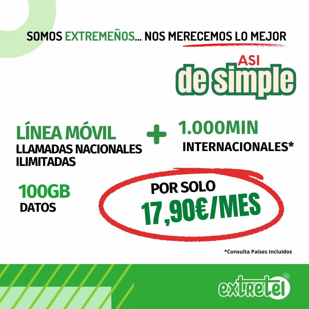 extretel's tweet photo. 👉 ¿Lo mejor? ¡Que nuestros precios… si son para siempre!

📱 900 869 898
📲 +34 698 931 251 (Desde el extranjero- Telegram - Whatsapp)
💻 https://t.co/wl7VOt9JJs

#bono #voz #Tarifazo #INTERNET #FIJO #movil #fibra #tv #maximavelocidad #Conecta
#HalaMadrid https://t.co/ifvOhxh04x