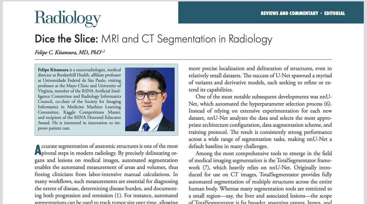 Tugba Akinci D'Antonoli (@tugba_akinci_md) on Twitter photo Thrilled to announce that TotalSegmentator MRI has been published in <a href="/radiology_rsna/">Radiology</a> <a href="/RSNA/">RSNA</a>
Check out the paper: doi.org/10.1148/radiol…
And the editorial by <a href="/FelipeKitamura/">Felipe Kitamura</a>: doi.org/10.1148/radiol…
<a href="/JakobWasserthal/">Jakob Wasserthal</a> <a href="/UniSpitalBasel/">UniSpitalBaselCH</a> <a href="/UniBasel_en/">University of Basel</a> Thrilled to announce that TotalSegmentator MRI has been published in <a href="/radiology_rsna/">Radiology</a> <a href="/RSNA/">RSNA</a>
Check out the paper: doi.org/10.1148/radiol…
And the editorial by <a href="/FelipeKitamura/">Felipe Kitamura</a>: doi.org/10.1148/radiol…
<a href="/JakobWasserthal/">Jakob Wasserthal</a> <a href="/UniSpitalBasel/">UniSpitalBaselCH</a> <a href="/UniBasel_en/">University of Basel</a>