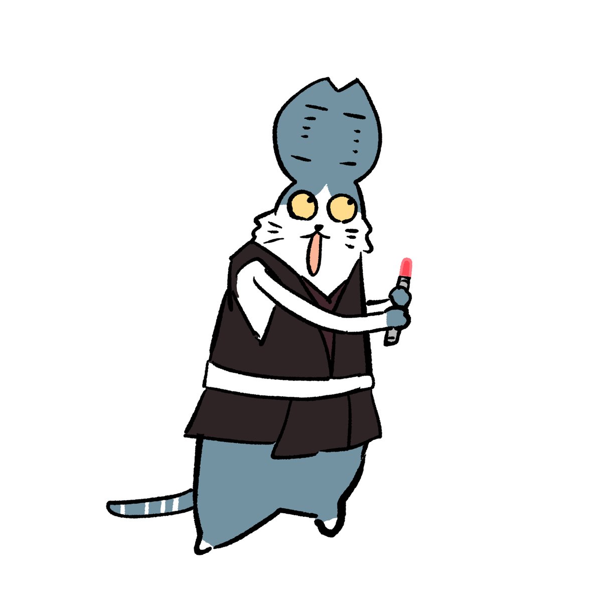 「#本ミリバールフォースと共にある猫です 」|honmirinのイラスト