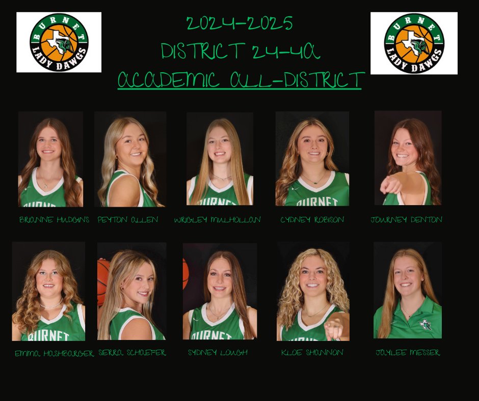 District 24-4A Academic All District