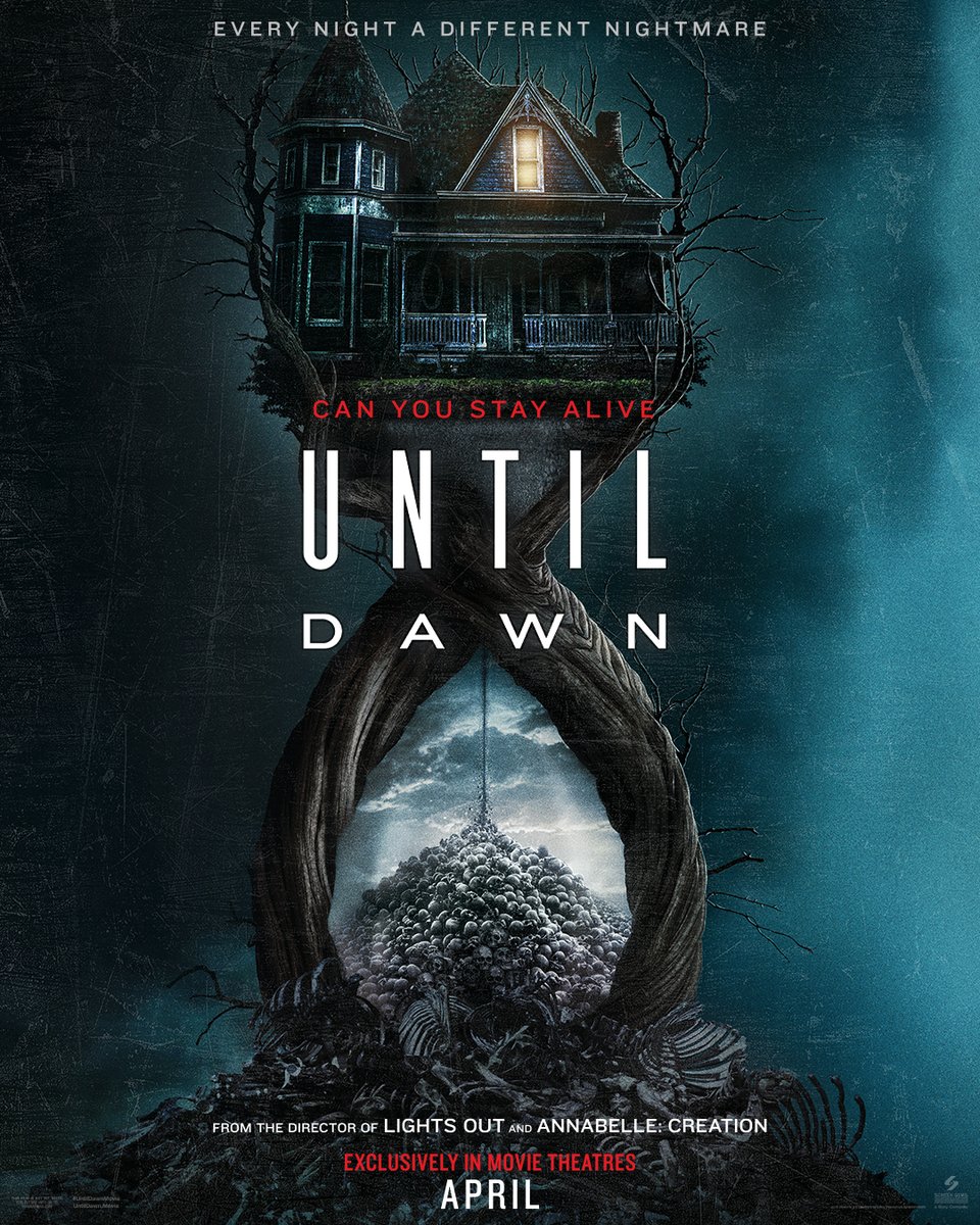 Can you stay alive until dawn? #UntilDawnMovie is exclusively in theatres April 25.