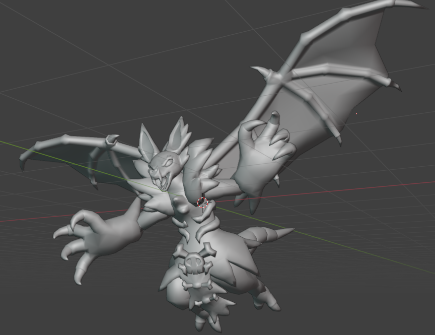 GesMo9's tweet photo. Made this Vesp Soul-Burst concept model awhile back and forgot to post it til now. Not textured yet but everything else about it is basically done. The rigs, the UV map, etc. etc.

12.9k tris for the possible blender nerds out there.
#LoomianLegacy https://t.co/M9bUkjzdOf