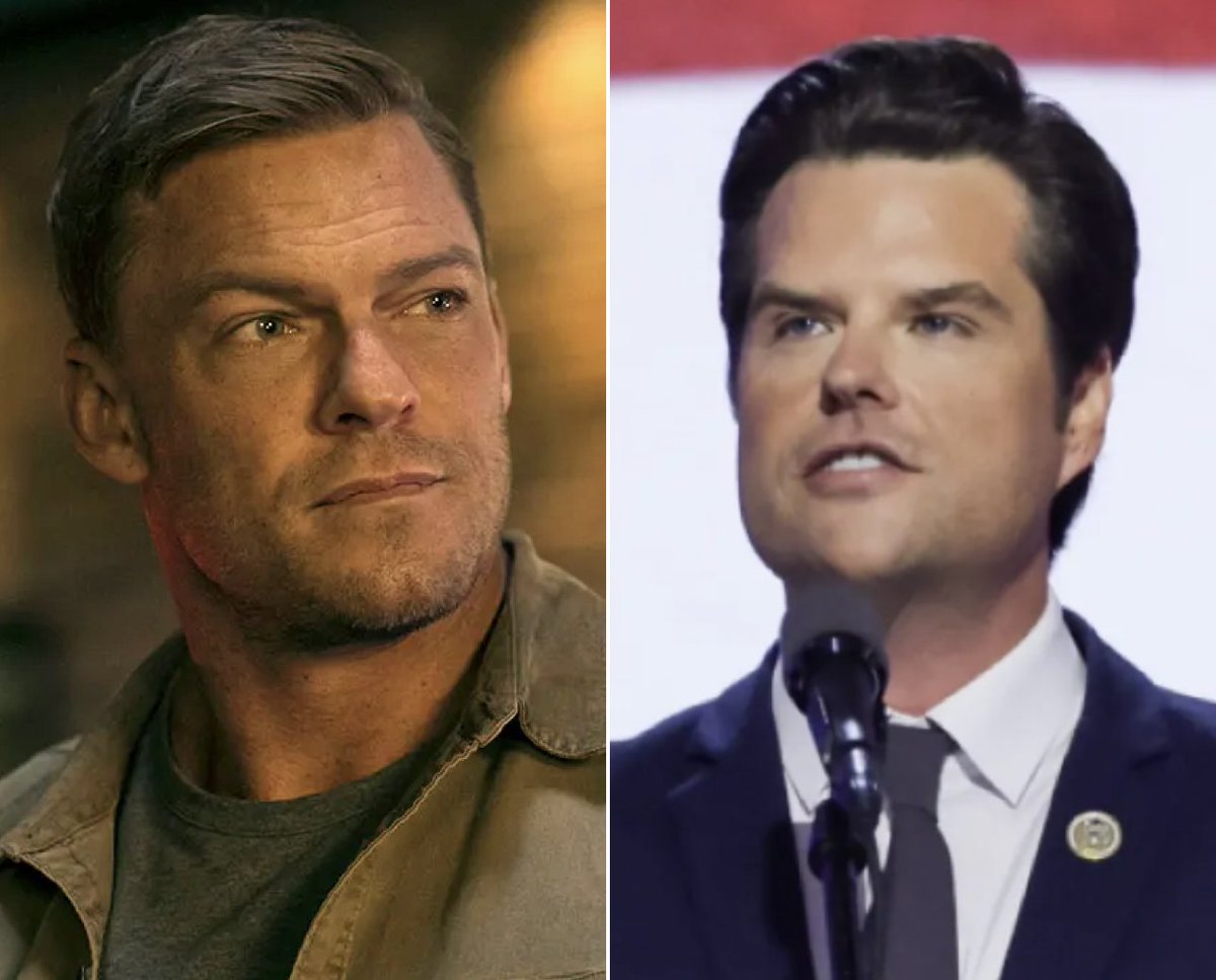 Variety's tweet image. "Reacher" star Alan Ritchson went to school with Matt Gaetz: “That motherf*cker. We are adversaries.”

“It’s shocking to me that the panhandle of Florida continues to vote for somebody—knowing everything we know about him and the promises that he’s made behind closed doors about…