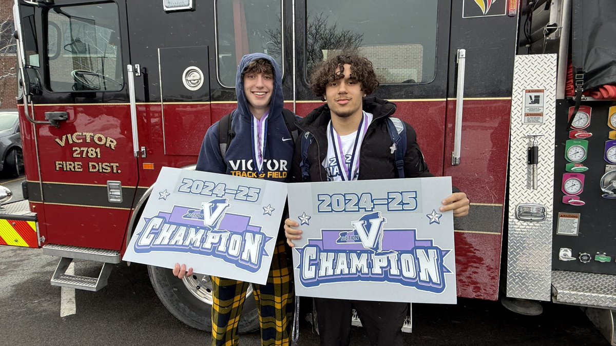 Victor Blue Devils Ψ╰(•̀ᴗ•́ )╯ (@victorbldevils) on Twitter photo Congratulations to the Boys Indoor <a href="/VCStrack_field/">Victor T&F</a> Team for grinding out a 6th place today… so much to be proud of!
🤜💥🤛 Individual Champs Andrew & Dre Congratulations to the Boys Indoor <a href="/VCStrack_field/">Victor T&F</a> Team for grinding out a 6th place today… so much to be proud of!
🤜💥🤛 Individual Champs Andrew & Dre