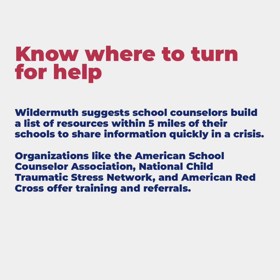 Resilience helps students persevere through loss and struggle. That grit is being tested after recent natural disasters and other crises, and school counselors are on the front lines. #PennGSE's Diana Wildermuth shares tips for counselors to support their school communities.