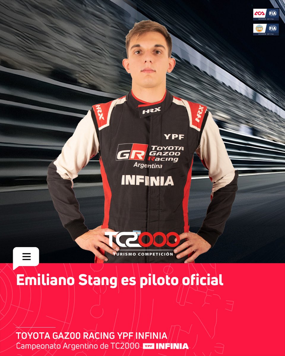 🆕️ EQUIPO LISTO ✅️

Con dupla de pilotos oficiales confirmada, @tgr_arg 🏁 ya está preparado para el 2025 de #TC2000 🏆

⭐️ Matías Rossi
⭐️ Emiliano Stang

Más ℹ️ en t.ly/bC-1s
