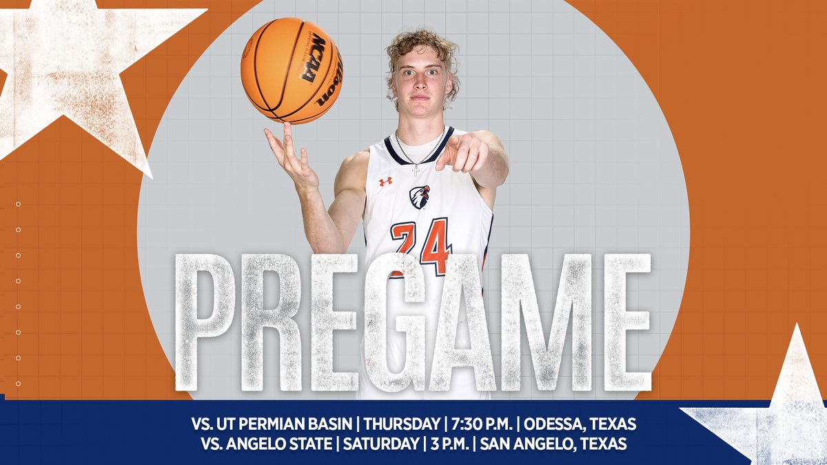 UT Tyler Patriots (@uttylerpatriots) on Twitter photo MBB | <a href="/uttylermbb/">UT Tyler Men's Basketball</a> will take on UT Permian Basin and Angelo State to begin their final road trip of the 2024-25 season!
tinyurl.com/3v8wm6vp
#SwoopSwoop MBB | <a href="/uttylermbb/">UT Tyler Men's Basketball</a> will take on UT Permian Basin and Angelo State to begin their final road trip of the 2024-25 season!
tinyurl.com/3v8wm6vp
#SwoopSwoop