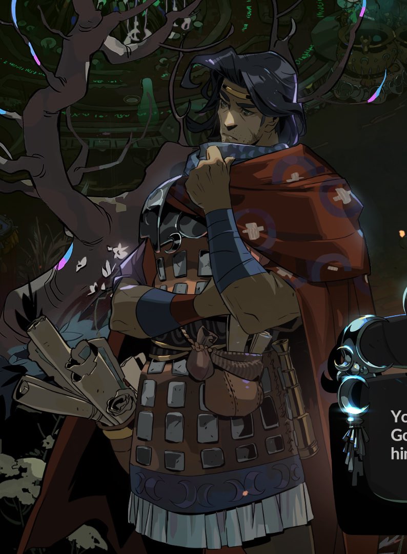 odysseus’ new sprite… shit if i was penelope i’d wait 20 years too! #hades2