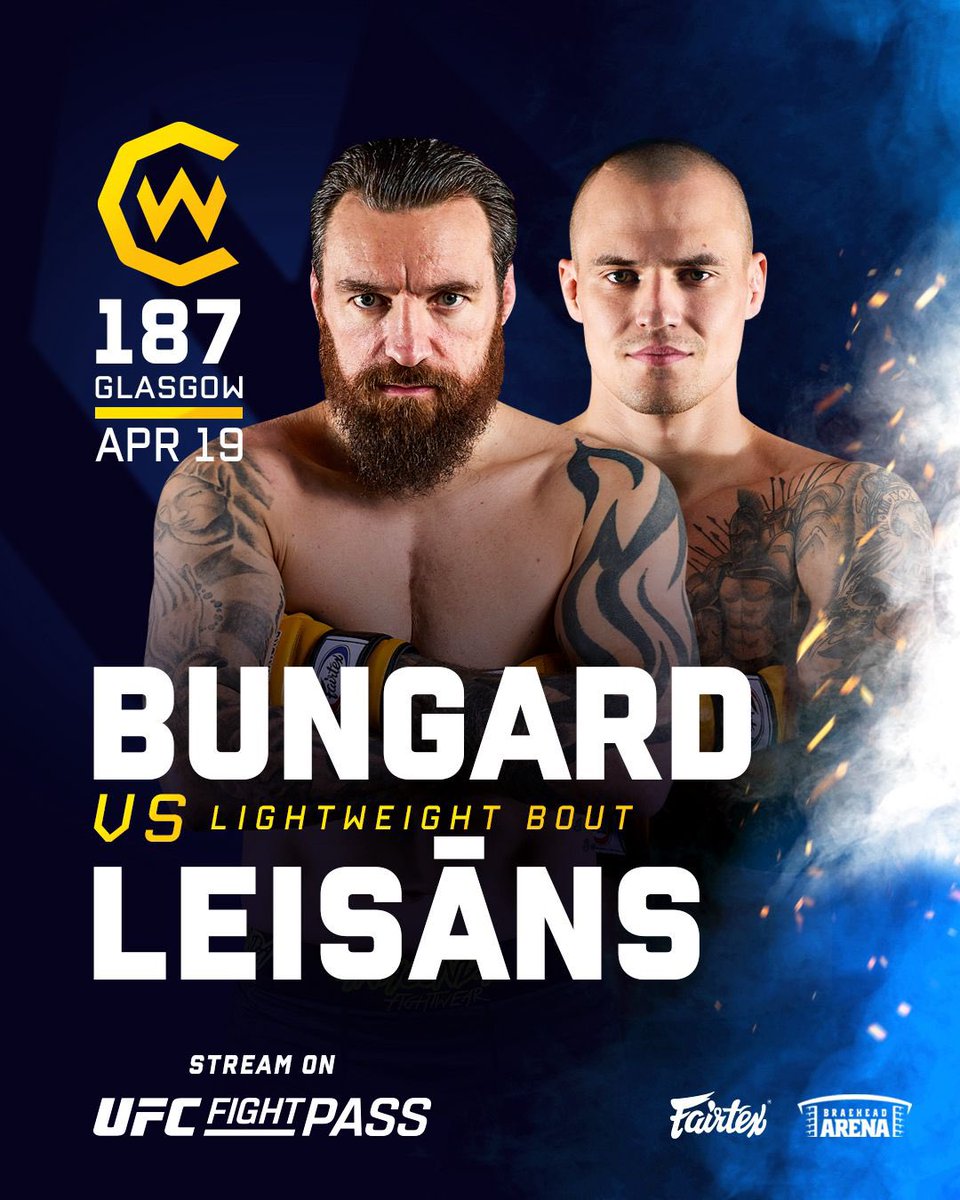 Chris Bungard (@cowabungard) on Twitter photo See you soon <a href="/ArenaBraehead/">Braehead Arena 🎤🏟</a>
March 30th <a href="/Clan_Wrestling/">Clan Wrestling</a> where I keep the peace between <a href="/gradowrestling/">GRADO</a> & <a href="/DamoMackle/">Big Damo</a>
Then back April 19th <a href="/CageWarriors/">Cage Warriors</a> #187 where I do the complete opposite and raise hell.
⏳⌛️ See you soon <a href="/ArenaBraehead/">Braehead Arena 🎤🏟</a>
March 30th <a href="/Clan_Wrestling/">Clan Wrestling</a> where I keep the peace between <a href="/gradowrestling/">GRADO</a> & <a href="/DamoMackle/">Big Damo</a>
Then back April 19th <a href="/CageWarriors/">Cage Warriors</a> #187 where I do the complete opposite and raise hell.
⏳⌛️