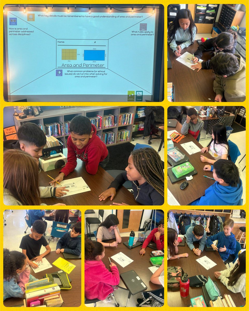 Julissa Abing (@mrsabingcolegt) on Twitter photo Engaging & deep conversations going on in Mrs. Lyle's 5th grade class <a href="/NISDCole/">Cole Elementary</a> <a href="/NISDMaCGT/">NISD MaC-GT</a> as they completed a thinking frame for area & perimeter. 💜💛🧠 #TheColeWay Engaging & deep conversations going on in Mrs. Lyle's 5th grade class <a href="/NISDCole/">Cole Elementary</a> <a href="/NISDMaCGT/">NISD MaC-GT</a> as they completed a thinking frame for area & perimeter. 💜💛🧠 #TheColeWay