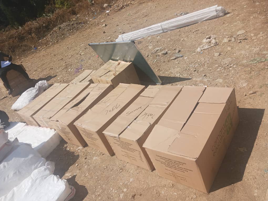 The desktop computers and installation materials have arrived safely at Samre Preparatory School in Samre, Tigray. We look forward to seeing the final setup in place.