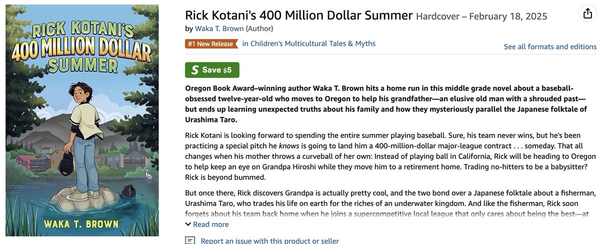 Thanks for all the love you've shown RICK KOTANI'S 400 MILLION DOLLAR SUMMER! Never going to complain about an orange banner (but signed copies are only available through my favorite indie-- Annie Bloom's Books! -- link in bio #middlegrade #books #mglit #kidlit