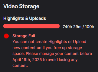 puuso_'s tweet photo. erm guess i'm not archiving any more of my vods on twitch lmao https://t.co/2tSAkRpB4K