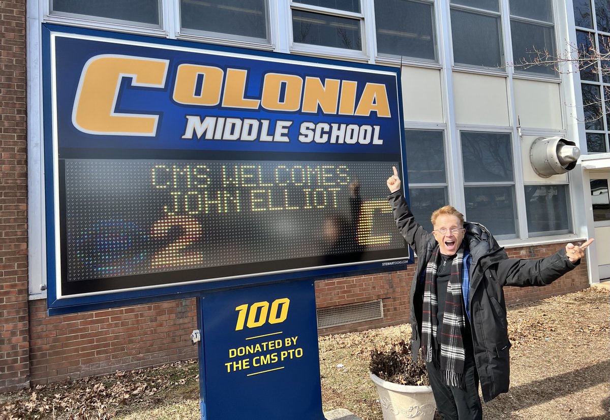 Colonia Middle School (@coloniamiddle) on Twitter photo A BIG Thank You to <a href="/JohnElliottTV/">John Elliott</a> from CBS 2 News for the wonderful weather presentation for our students. It was a pleasure having you at CMS!
#CMSPatriotPride <a href="/CBSNewYork/">CBS New York</a> A BIG Thank You to <a href="/JohnElliottTV/">John Elliott</a> from CBS 2 News for the wonderful weather presentation for our students. It was a pleasure having you at CMS!
#CMSPatriotPride <a href="/CBSNewYork/">CBS New York</a>