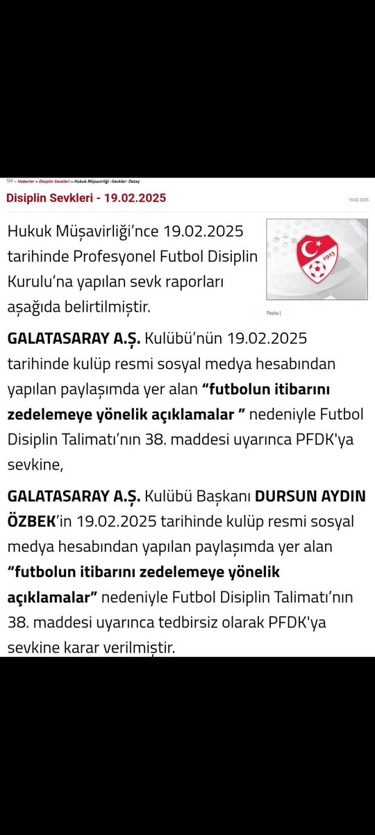 Göz göre göre düşmanlık edip savaş ilan ediyorlar. Koskoca GALATASARAY klübü bu savaş ilanına karşılık verecektir. Taraftar grupları toplanmalı organize olup fenerasyona yurüyüş yapıp tepkisini gôstermelidir. Yalılara uşaklık yapanları istifaya davet etmelidir!
#TFFMHKİstifa