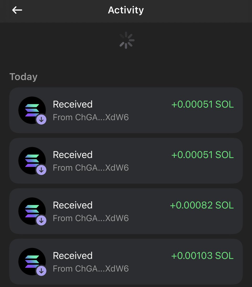 $IMG (infinite money glitch)

znv3FZt2HFAvzYf5LxzVyryh3mBXWuTRRng25gEZAjh

This coin rewards holders by a 5% tax fee on every buy or sell. The Solana fees are then airdropped into holders wallets based on allocation of supply every 5 minutes. 

Super cool theory, will it fly?